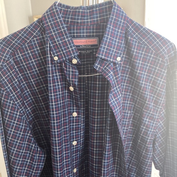 Vineyard Vines NWOT blue checked shirt - Picture 7 of 7